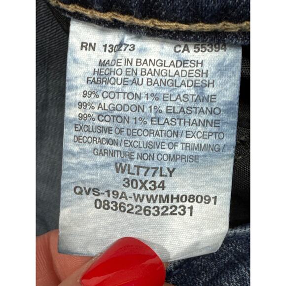 Wrangler Retro Men's Slim Boot Blue Denim Jeans - Size 30x34 (30x32.5) - Picture 5 of 5